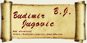 Budimir Jugović vizit kartica